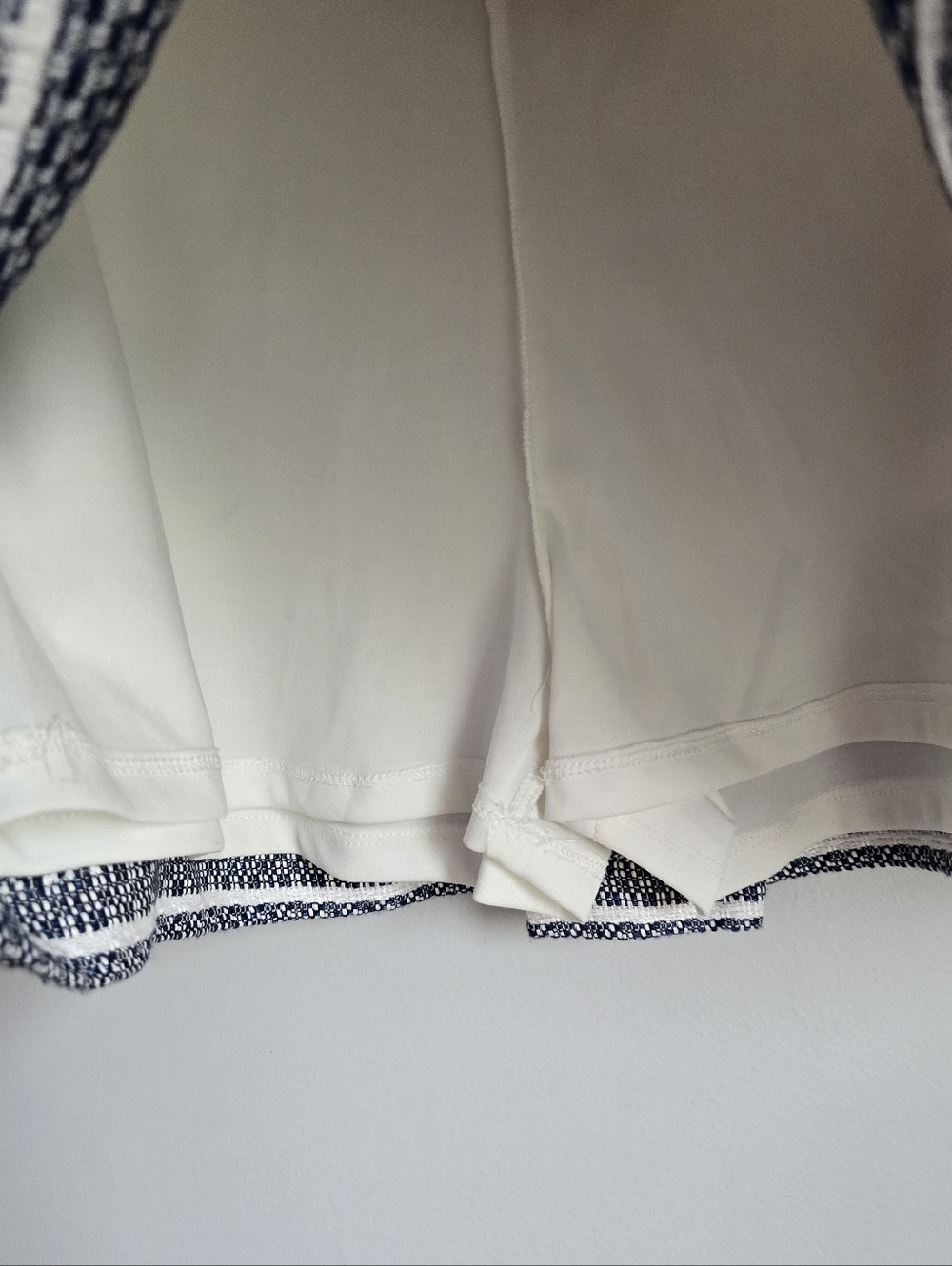 Anthropologie Cartonnier Lana Tweed Jacquard Striped Shorts Skort SZ 10 Preppy - Picture 7 of 11